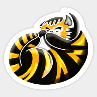 Cat Bee Sticker